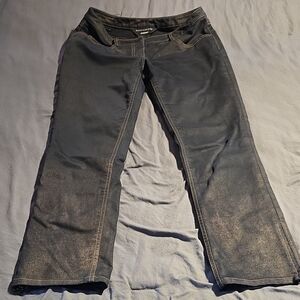 Doncaster Black Jeans With Zippers On Ankles